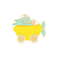 Frog Driving a Lemon Pin