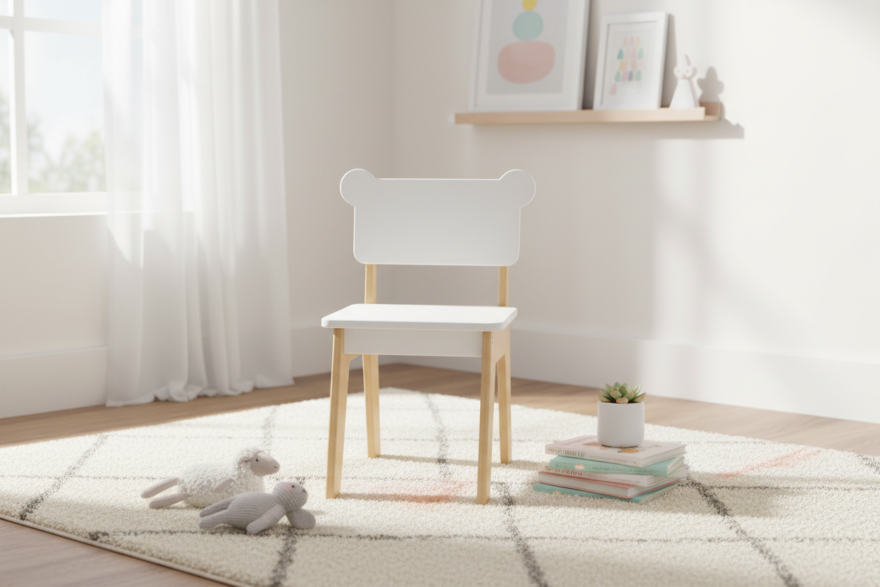 Silla de madera para niños - Oso