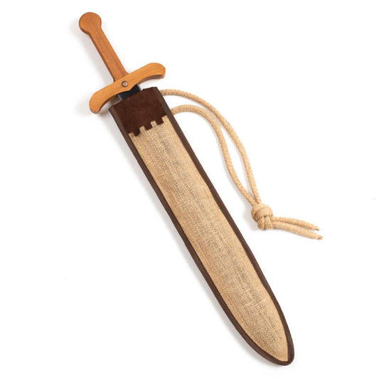 ÉPÉE NOIRE L + ÉTUI - KALID MEDIEVAL