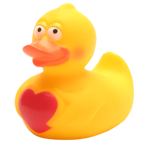 Anatra con un cuore