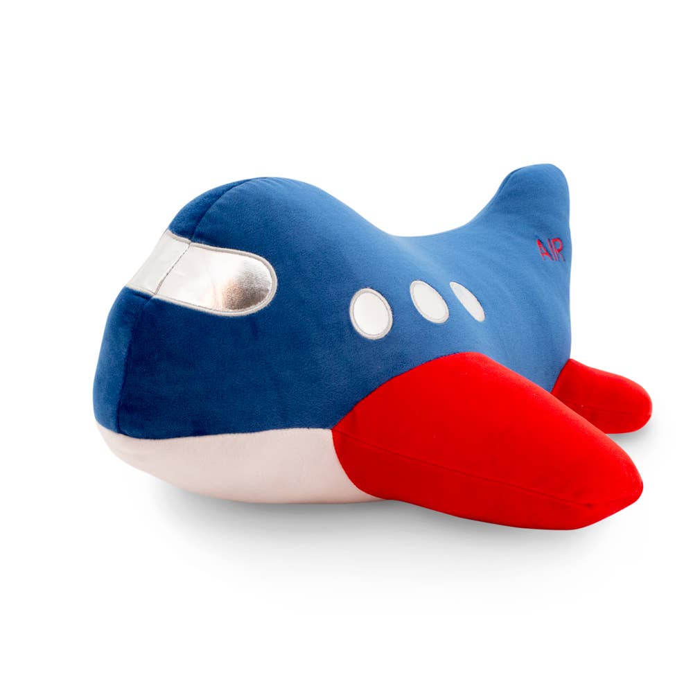 Cojín de peluche avión 40 cm