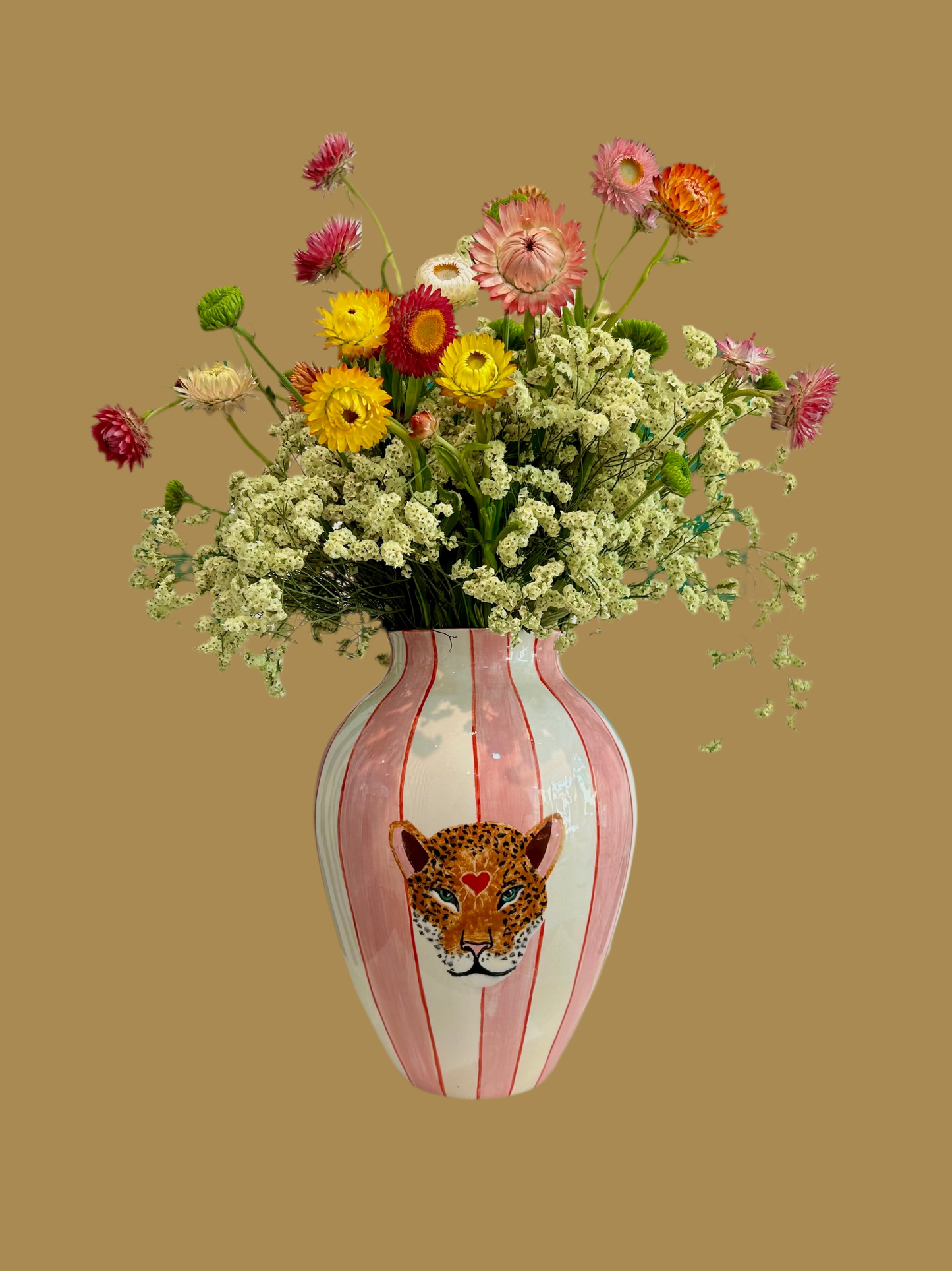 Grand vase léopard