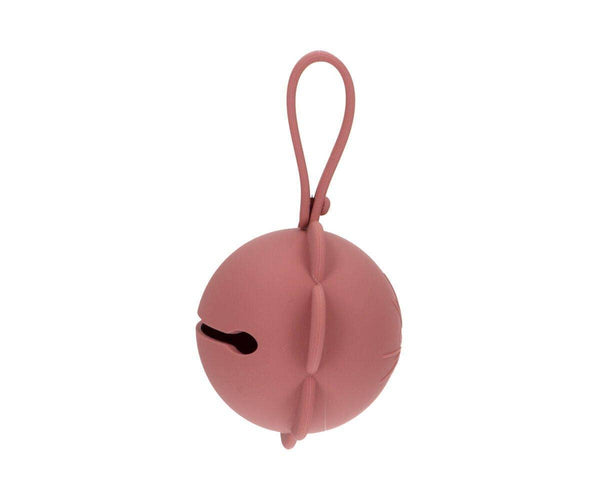 Porte-sucette en silicone Fleur brique - vue 2