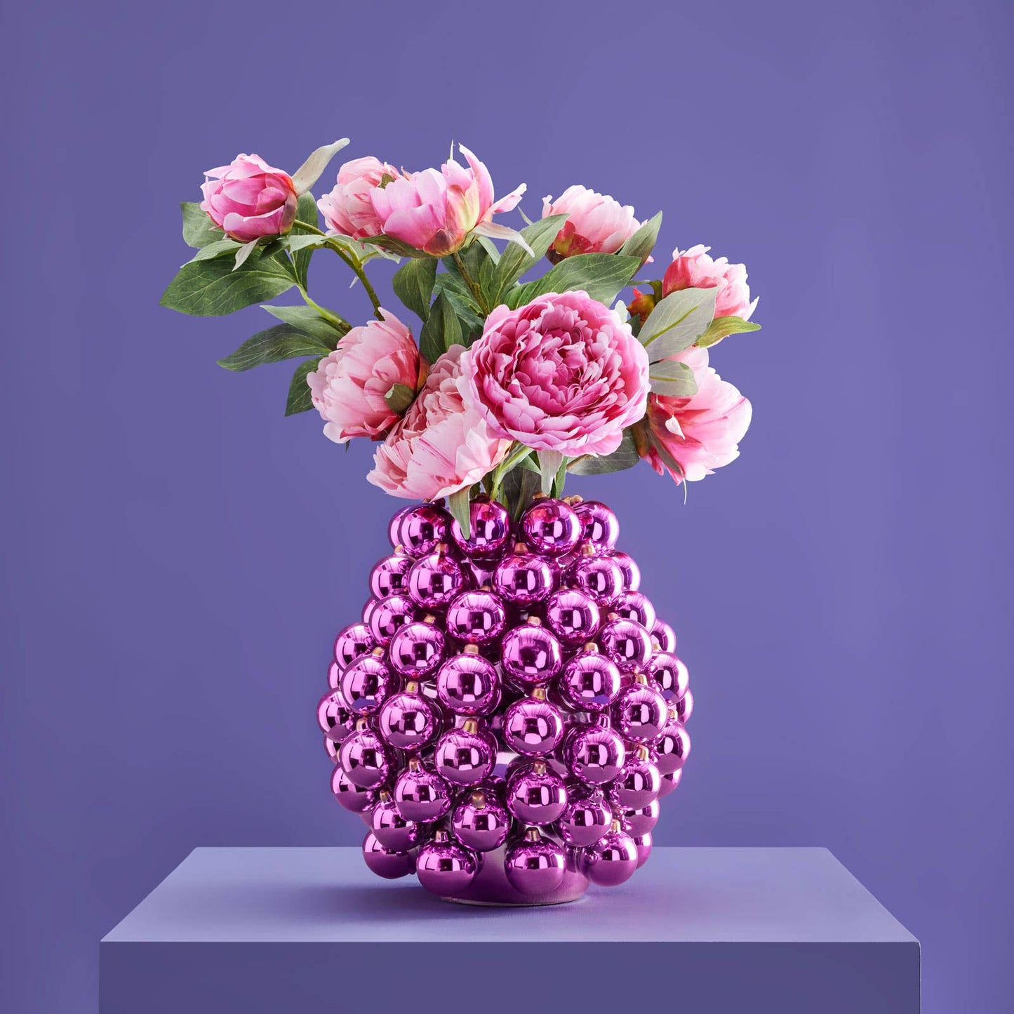 Lilac Christmas Bauble Vase