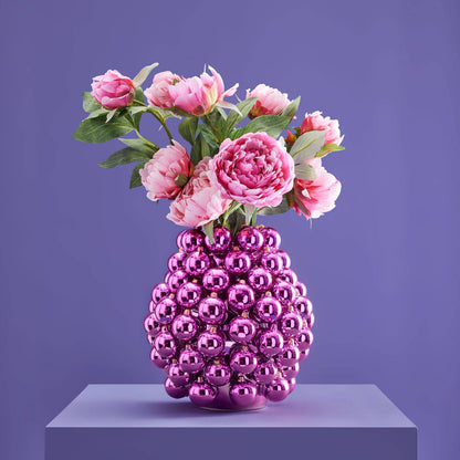 Lilac Christmas Bauble Vase