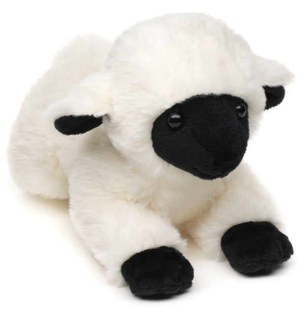 Peluche Agneau Noir du Velay couché Uni Toys