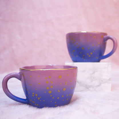 Mug Dégradé Violet Irrégulier Peint à la Main Helio Ferretti Vue 1