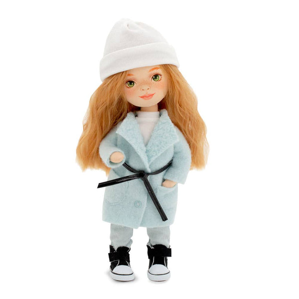 Boneca Sunny com casaco verde menta - 32 cm