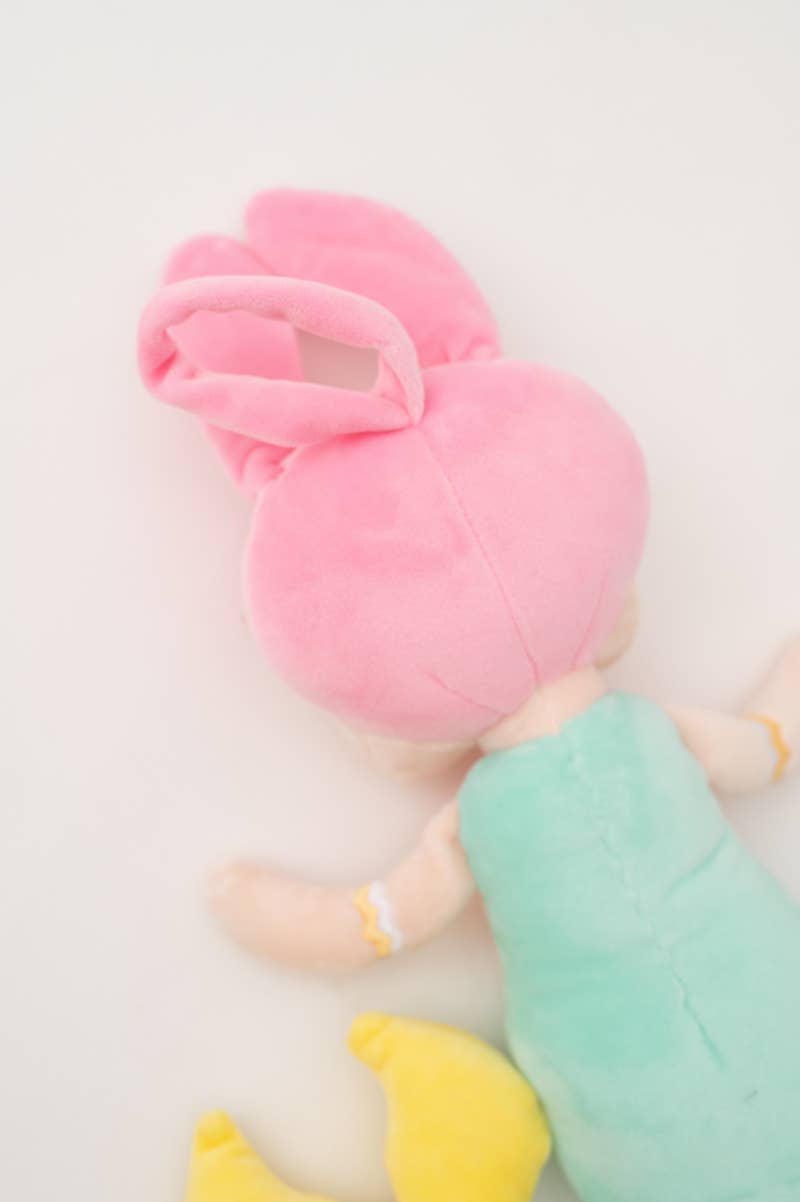 Lisa the Mermaid Fabric Doll – Turquoise and Pink