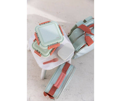 Lonchera grande color salvia