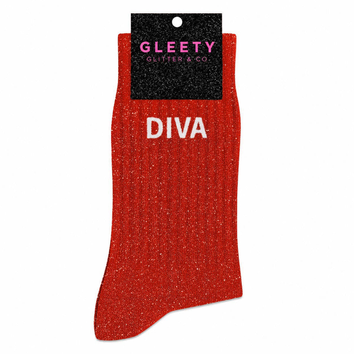 Chaussettes à Paillettes Diva Rouge – Gleety