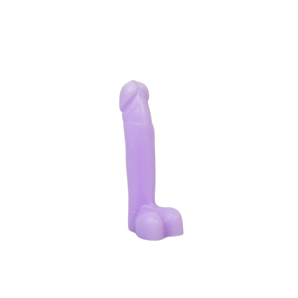 Kaars - Lont - Was - Lila - 160 gram - 7x5,5x17 cm