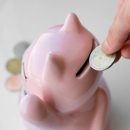 Tirelire Chat Chanceux Rose