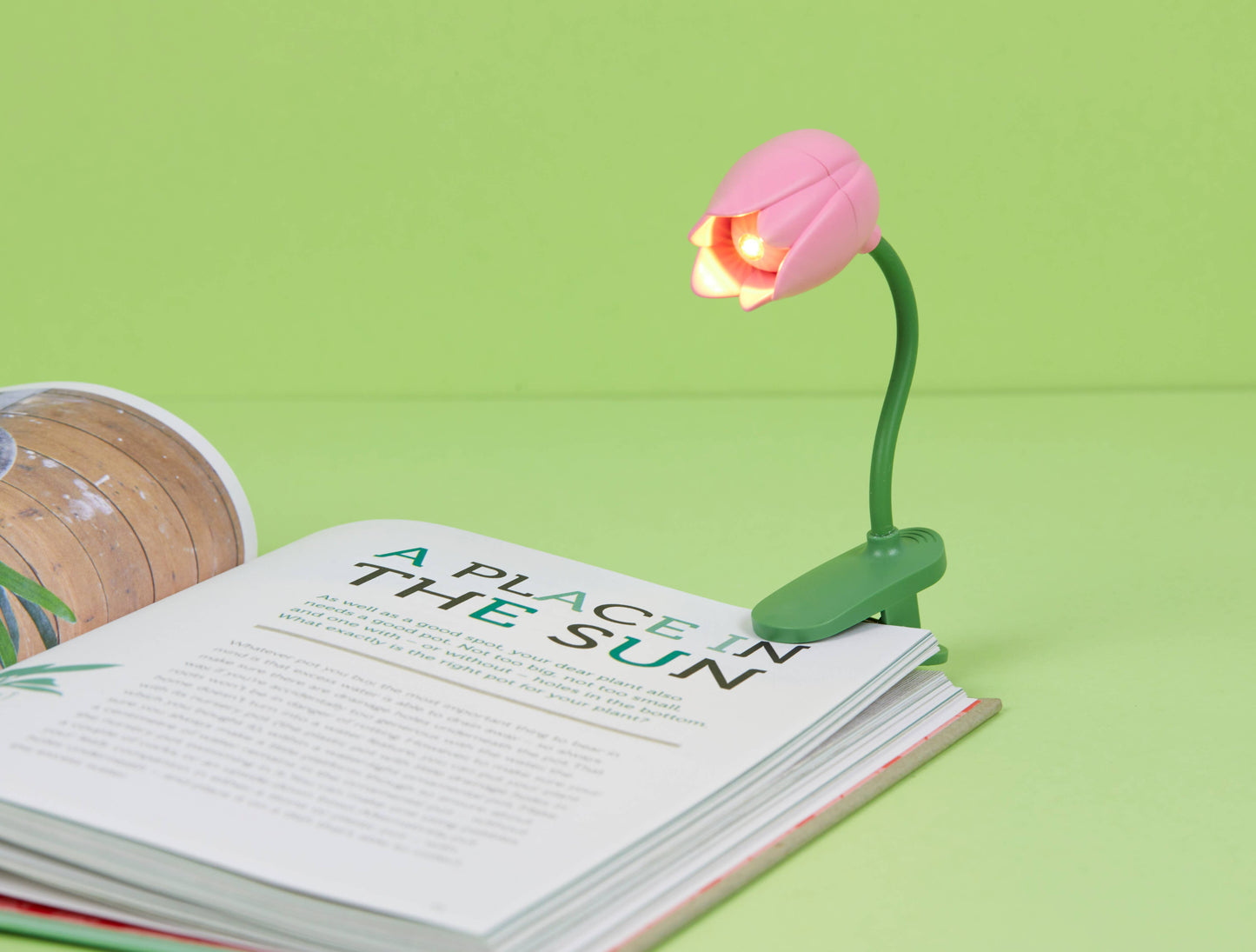 Lumière de lecture Tulipe Rose