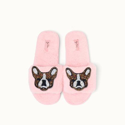 Paire de broches pour Chaussons - Bouledogue français