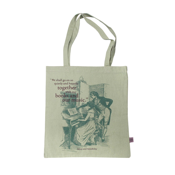 Shopper gemaakt van gerecycled katoen - Pulteney Press (Jane Austen)