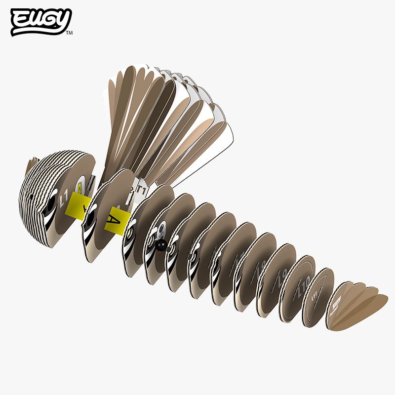 EUGY 3D - Cola de caballo con collar