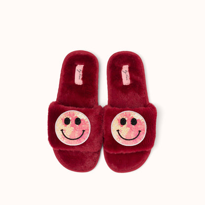 Paire de broches pour Chaussons - Smiley Rose