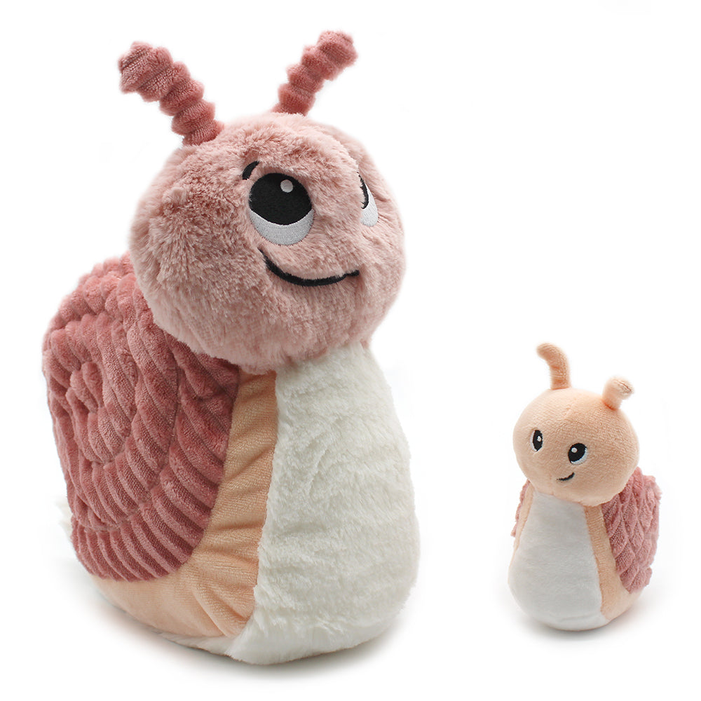 Peluche escargot Speedou maman et son bébé rose – Les Ptipotos – vue 9