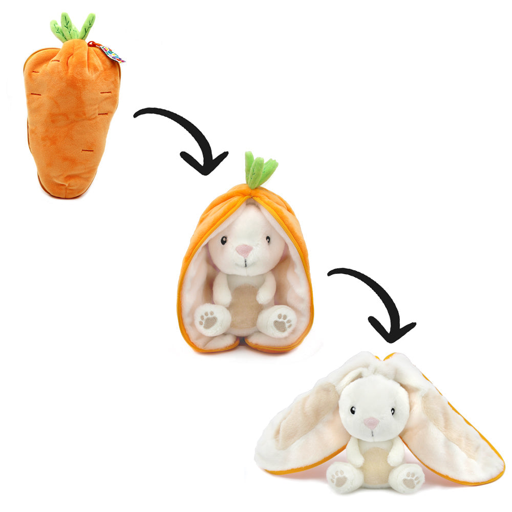 Peluche réversible Gadget le lapin/carotte – Flipetz