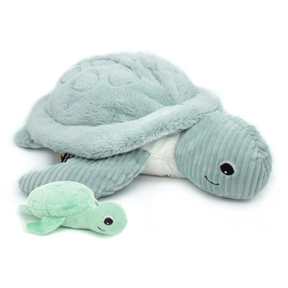 Peluche tortue géante Sauvenou maman et son bébé menthe – Les Ptipotos