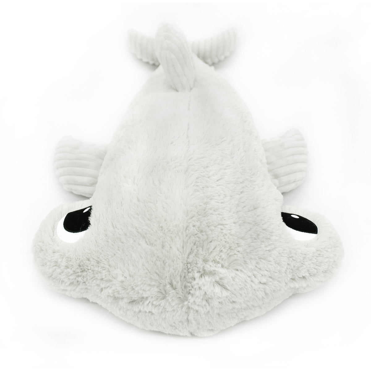 Peluche requin marteau Clou maman et son bébé gris clair – Les Ptipotos – vue 3