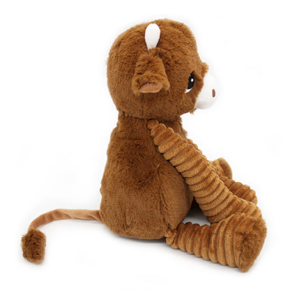 Peluche vache Hindou maman et son bébé marron cassonade – Les Ptipotos – vue 7
