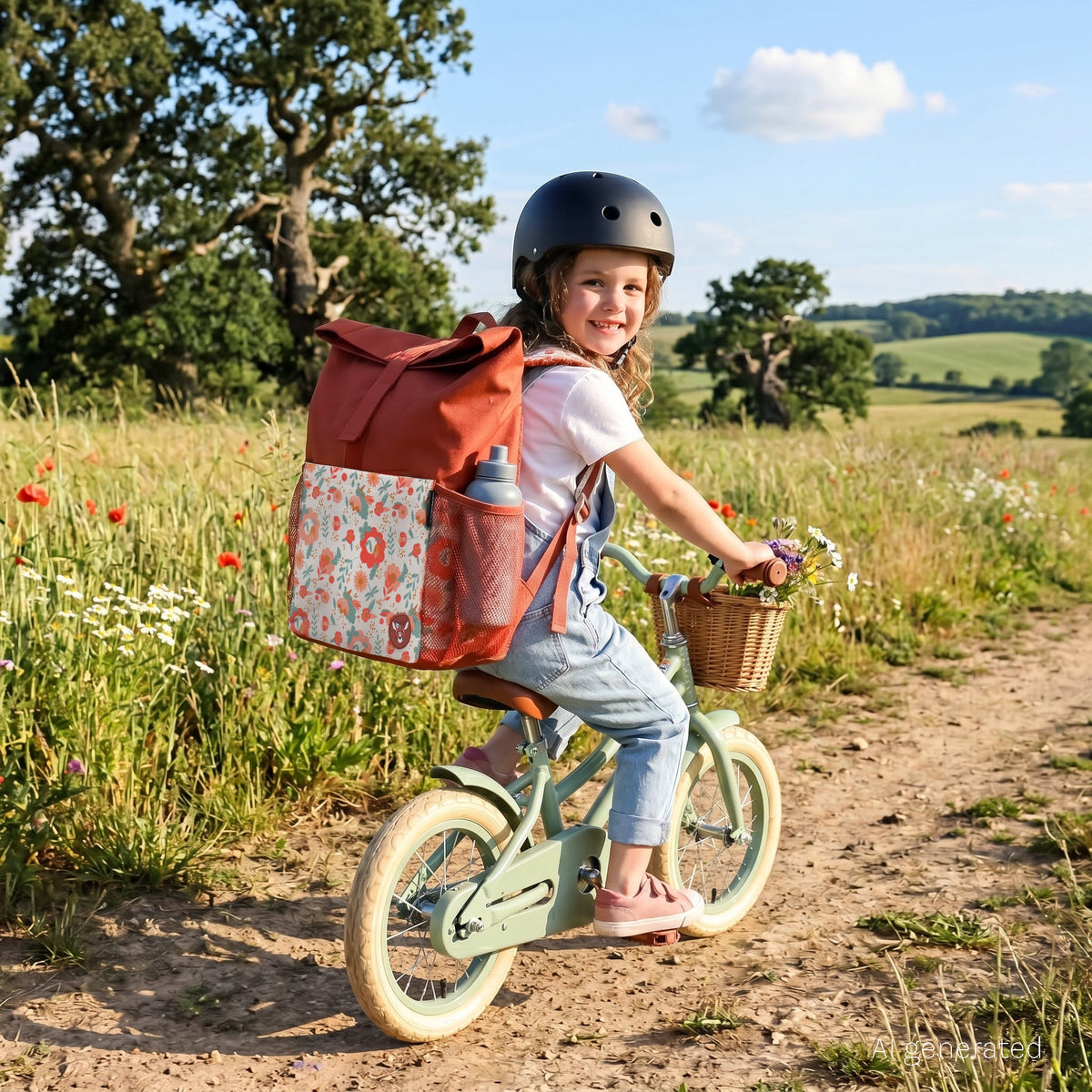 Sac à dos Rolltop mini-coursier Mélimélos la biche