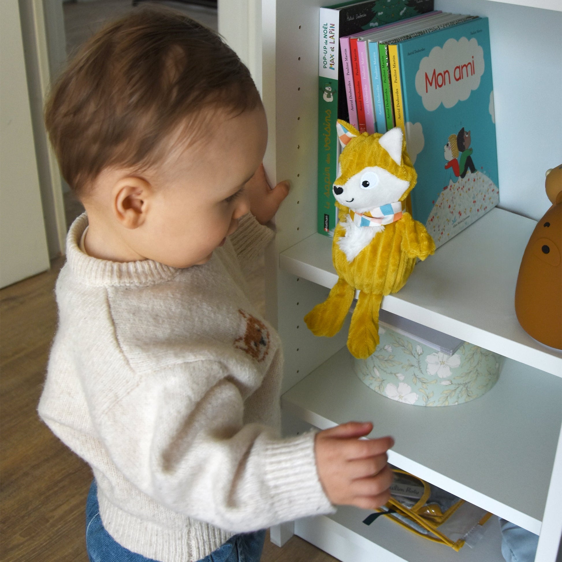 Peluche avec boîte cadeau Petit Simply Cyranos le renard – vue 2
