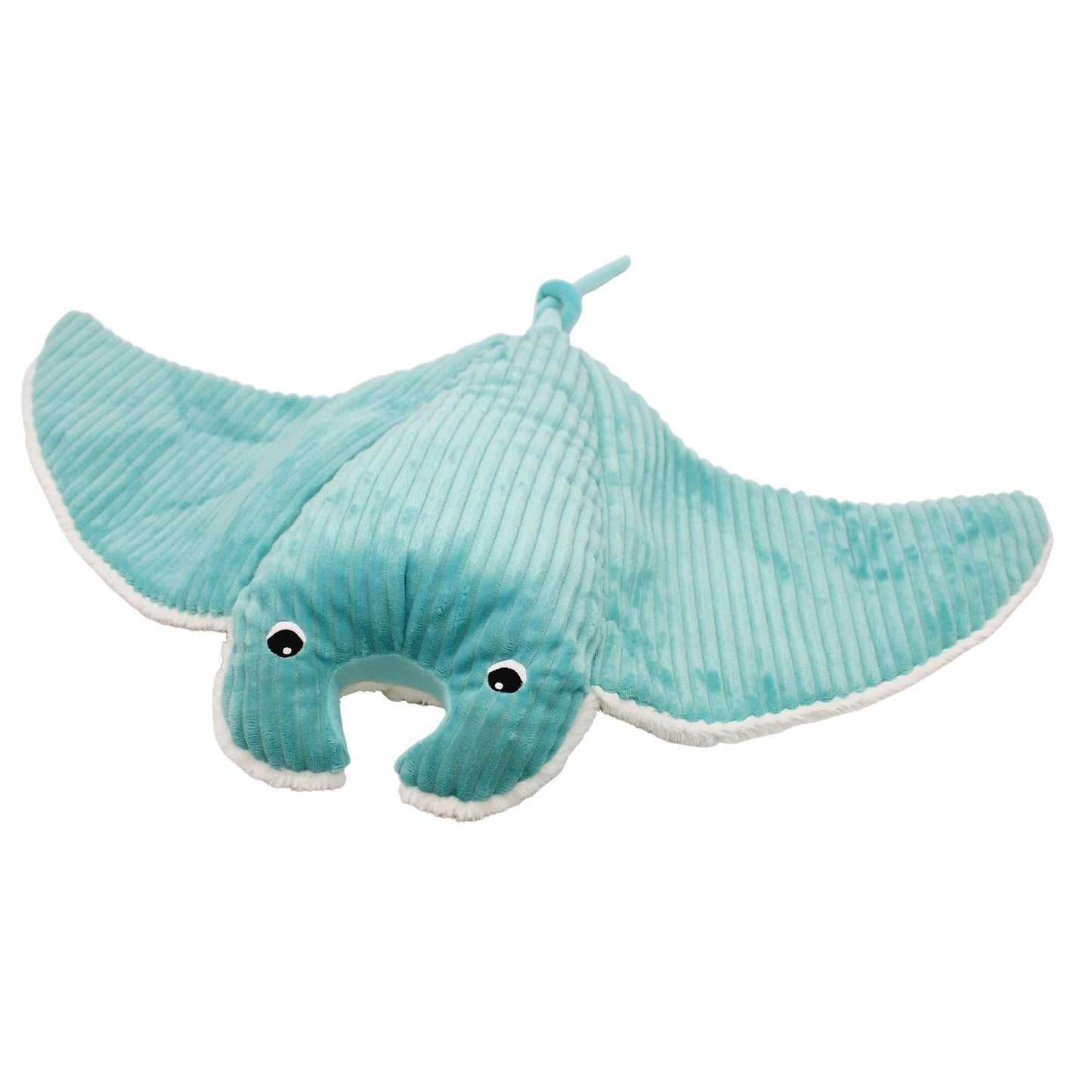 Peluche raie manta Mantalou maman et son bébé bleu aqua – Les Ptipotos – vue 3