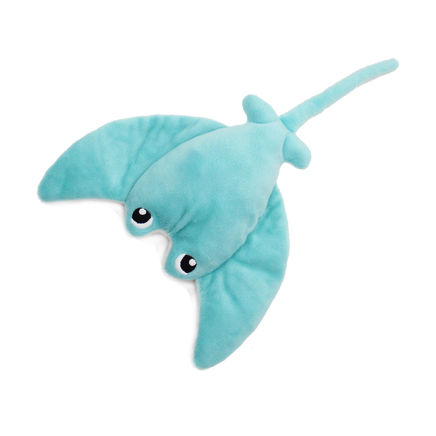 Peluche raie manta Mantalou maman et son bébé bleu aqua – Les Ptipotos – vue 6