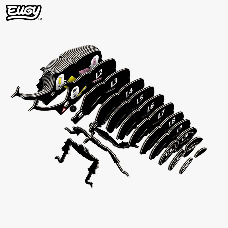 eugy 3d scarabee rhinoceros