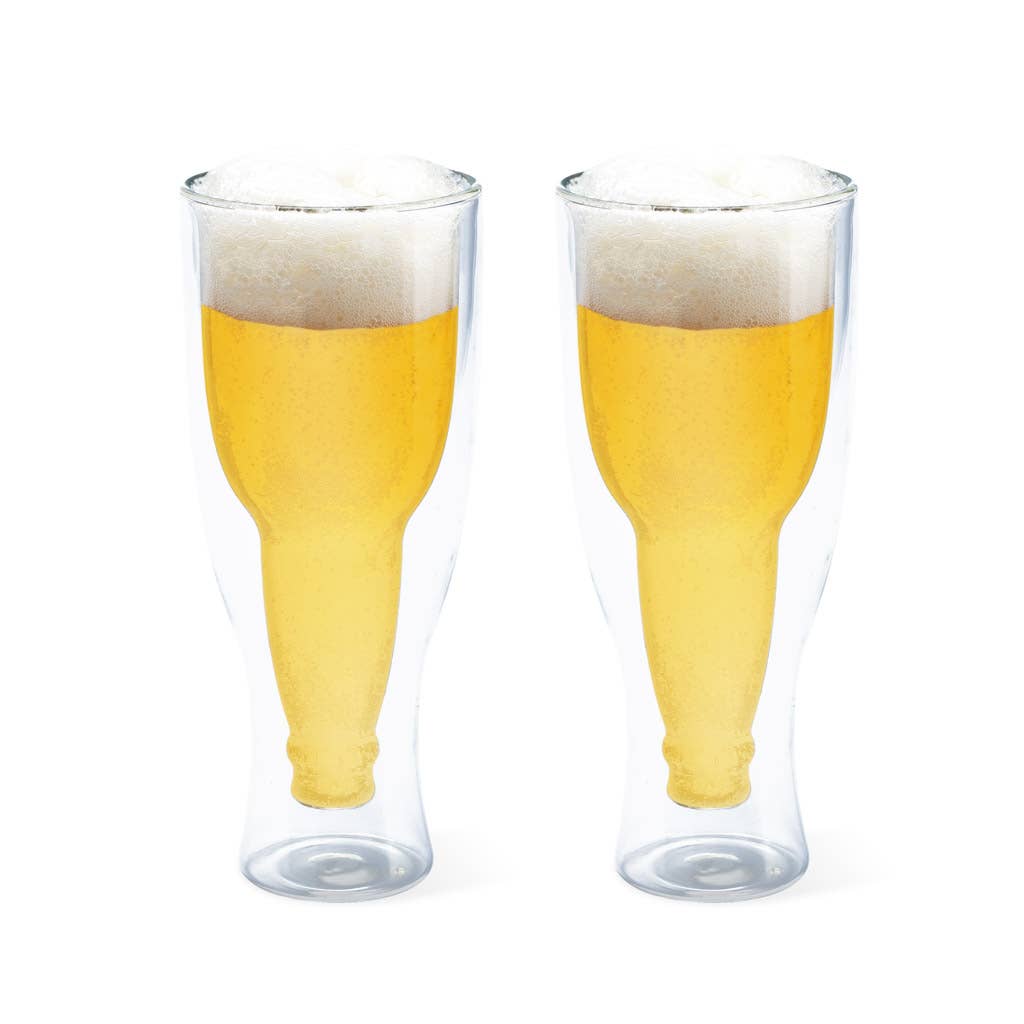 Vaso de cerveza de gravedad 400 ml x2