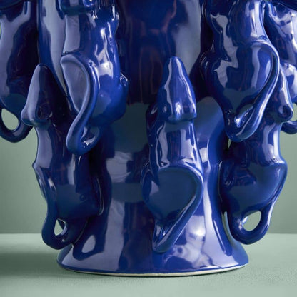 M. Mäuschen vase, cobalt blue stoneware, 23 x 23 x 26 cm