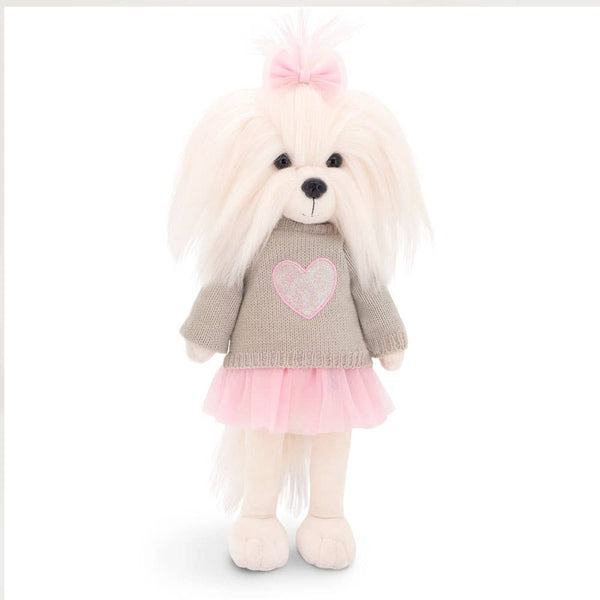 Muñeca perrita Lucky Mimi: Corazón rosa - 38 cm