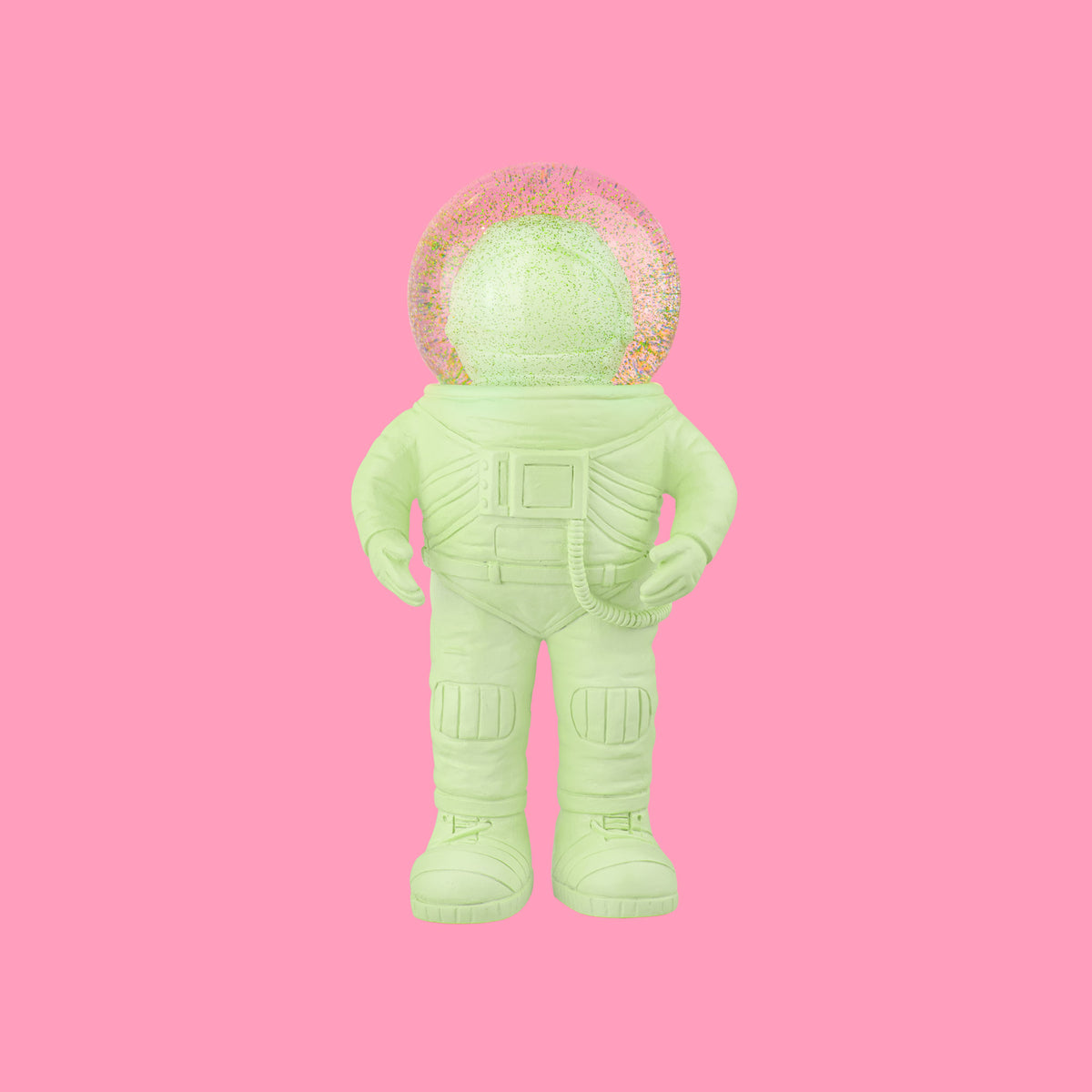 Globo de Neve Astronauta Verde