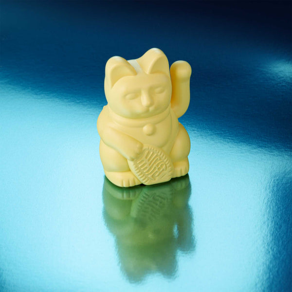 Mini Chat Chanceux Solaire Jaune