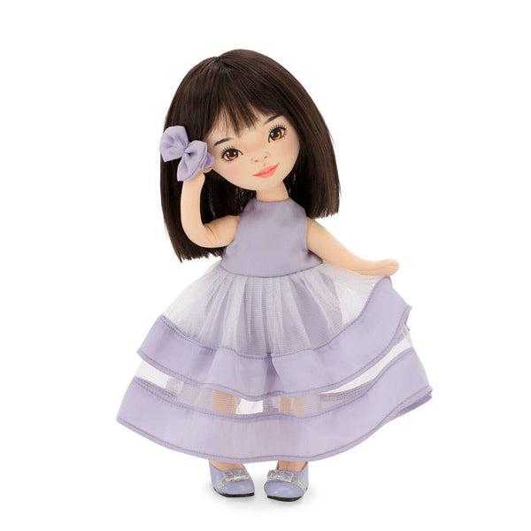 Boneca Lilu com vestido roxo - 32 cm