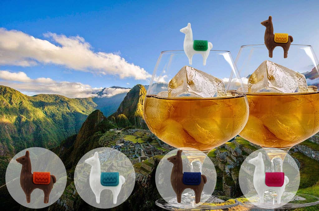 Ensemble de 6 Marque-verres Lama