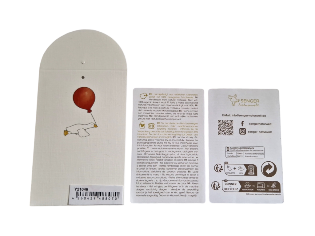 Peluche Canard Colvert Drake