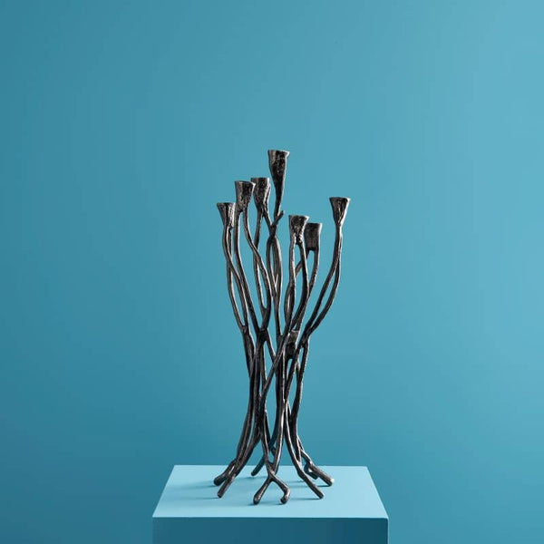 Chandelier Roots Noir, Aluminium, 25 x 22 x 63,5 cm