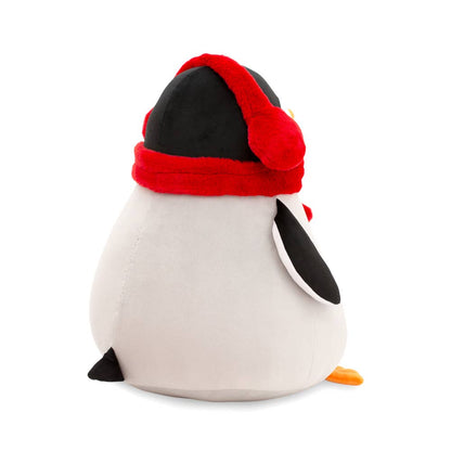 Oranje Life pinguïn pluche speelgoed met sjaal (20 cm)