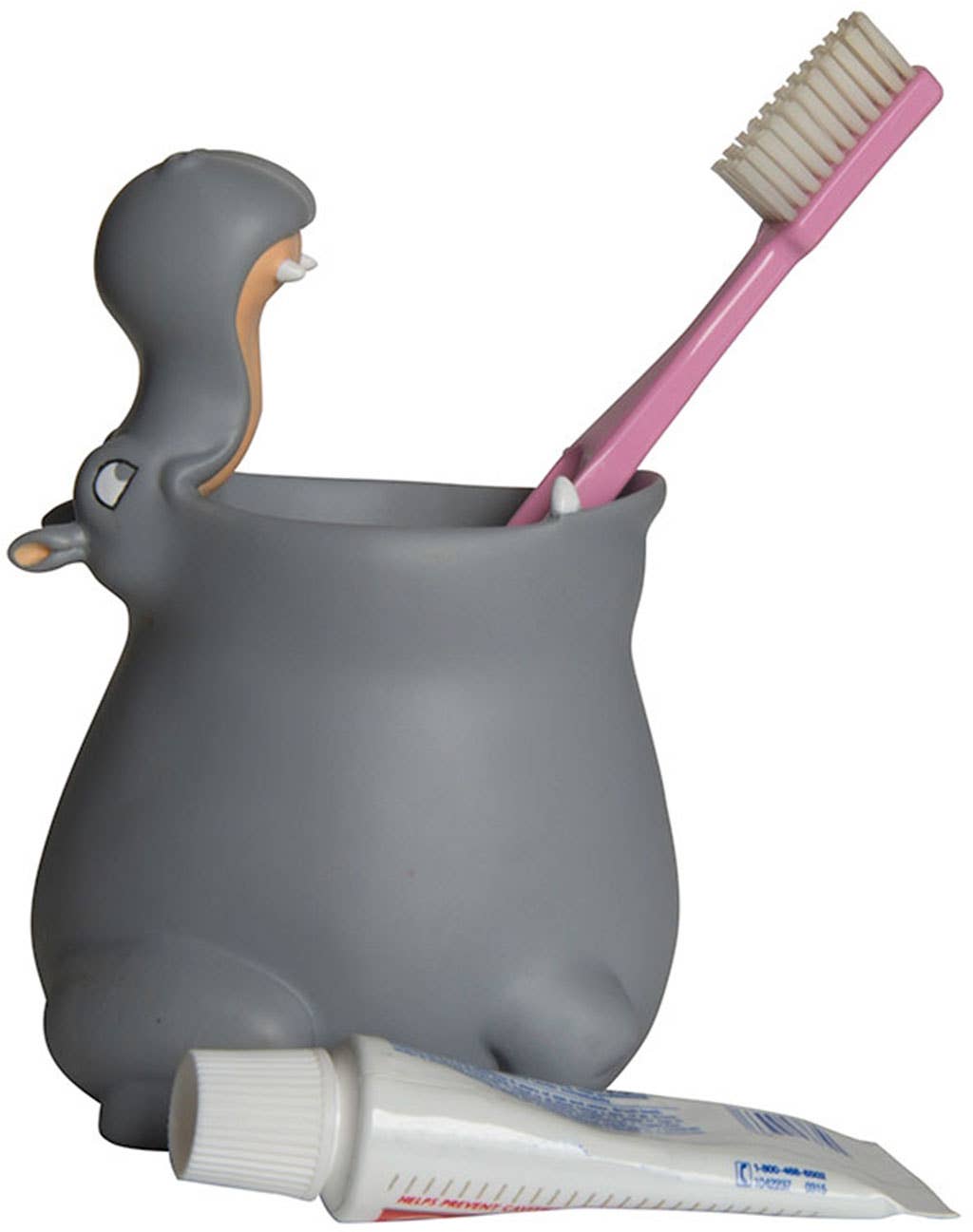 Porta spazzolino da denti a forma di ippopotamo