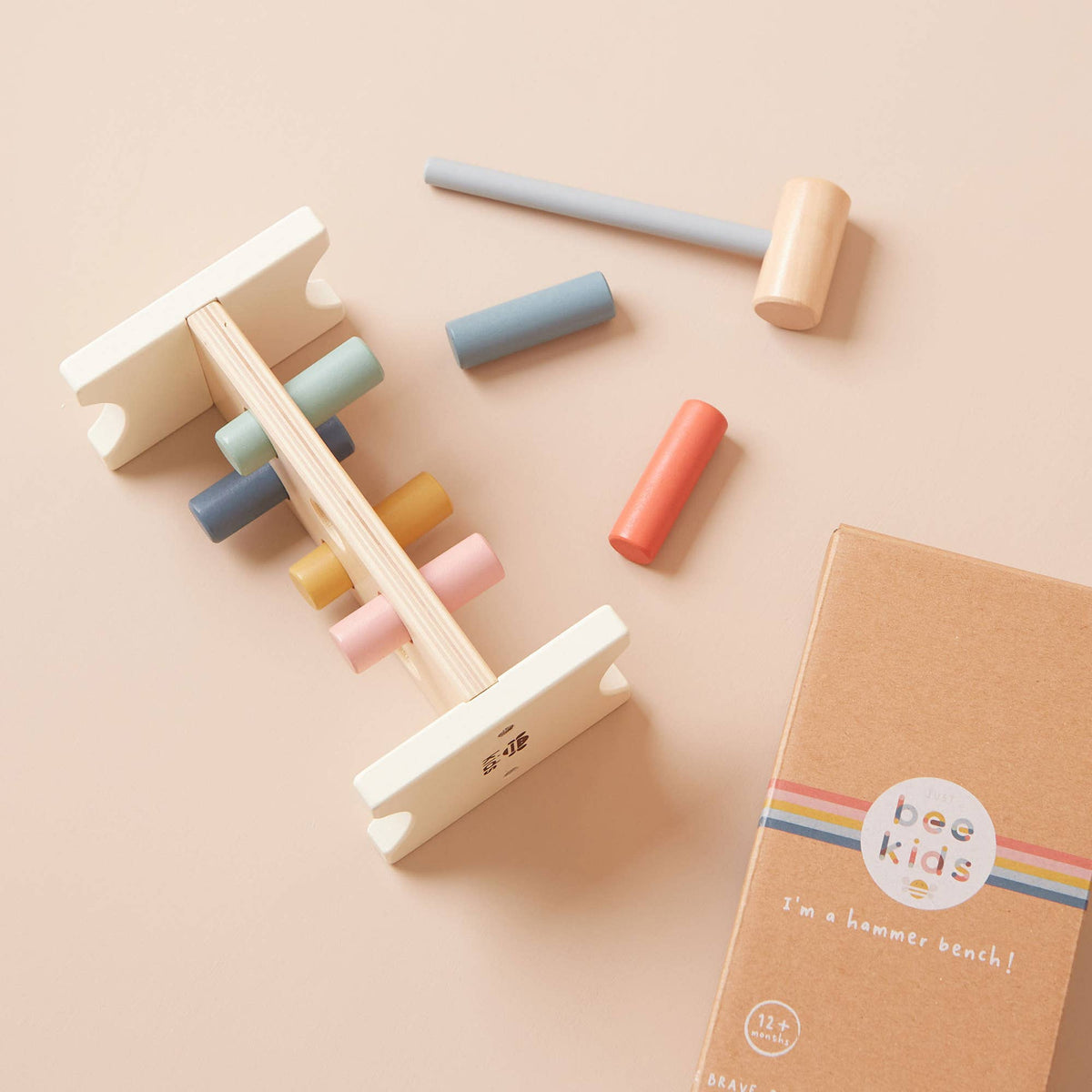 Article Enfant Banc à Marteaux pour Enfants en Bois