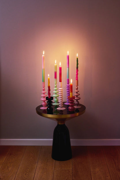 Candelabro de cristal con burbujas de Barbie