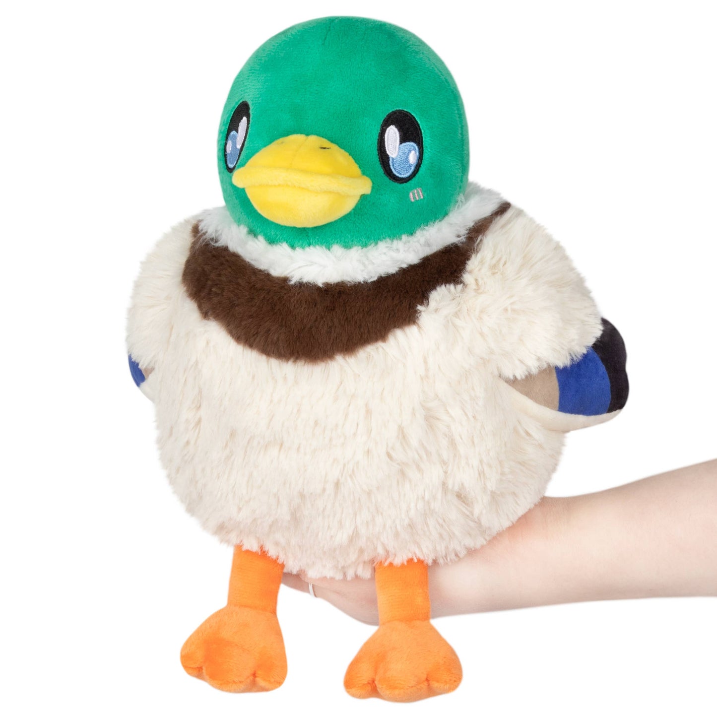 Mini pato de peluche aplastable