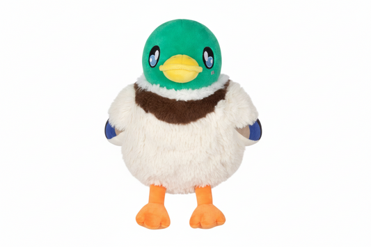 Mini pato de peluche aplastable