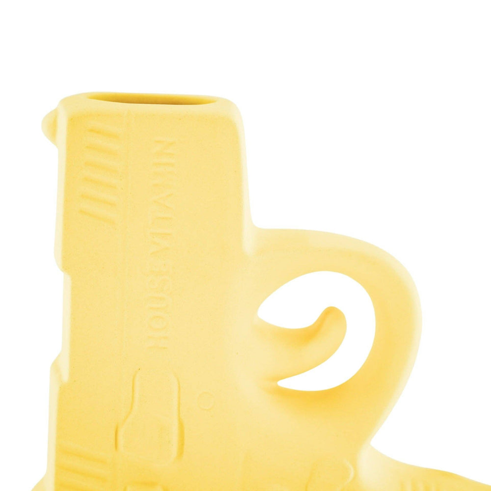 Vaso - Pistola - Ceramica - Giallo Neon - 12x5x12cm