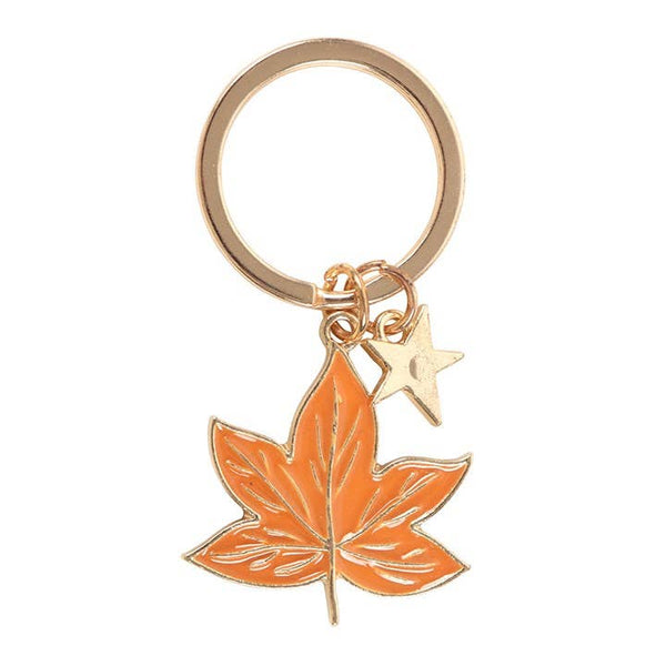 Magic Autumn Leaf Keychain