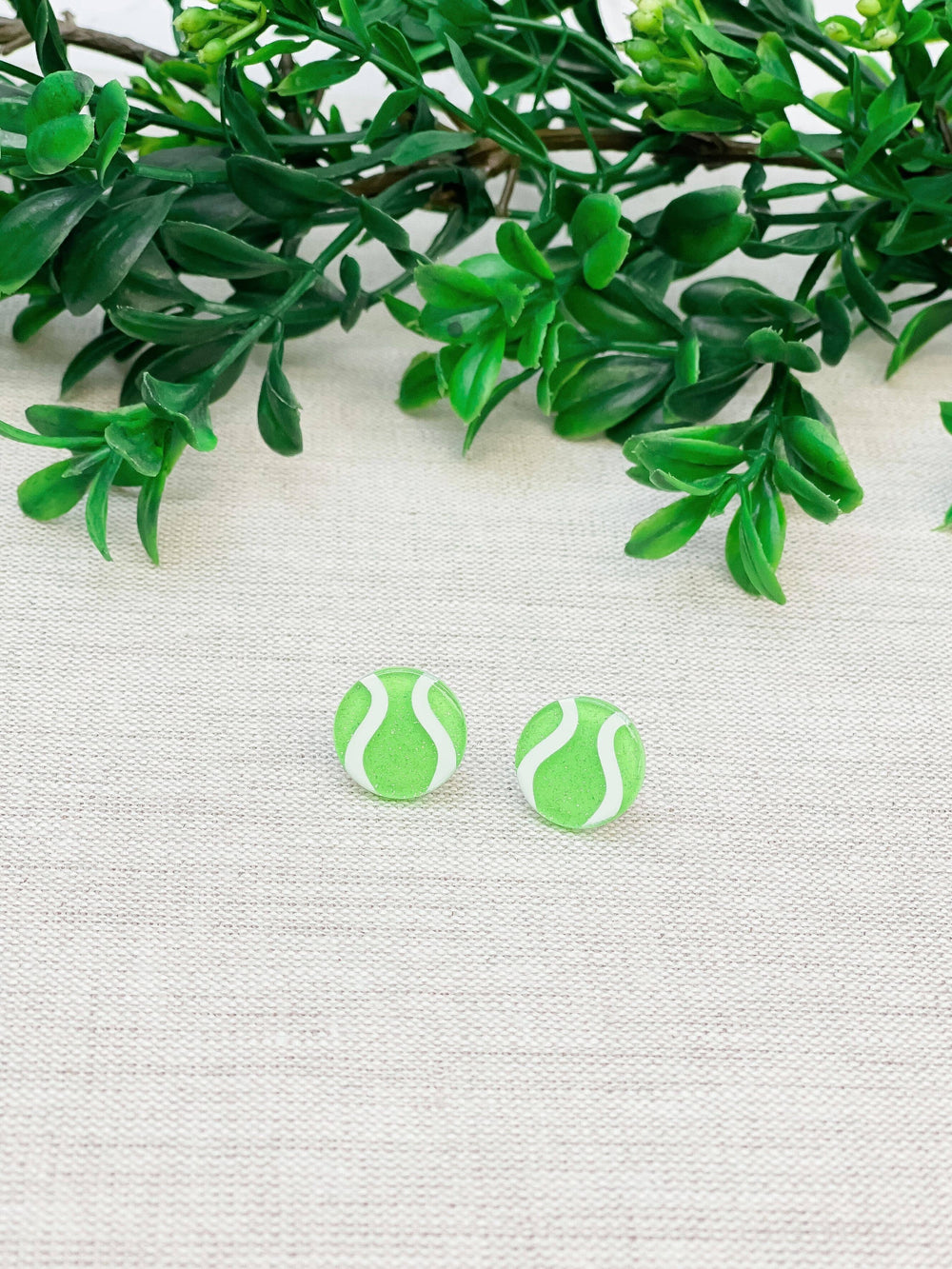Boucles d'Oreilles Balle de Tennis